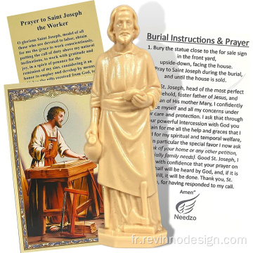 Cadeaux religieux Kit de vendeur de maison de statue Saint Joseph